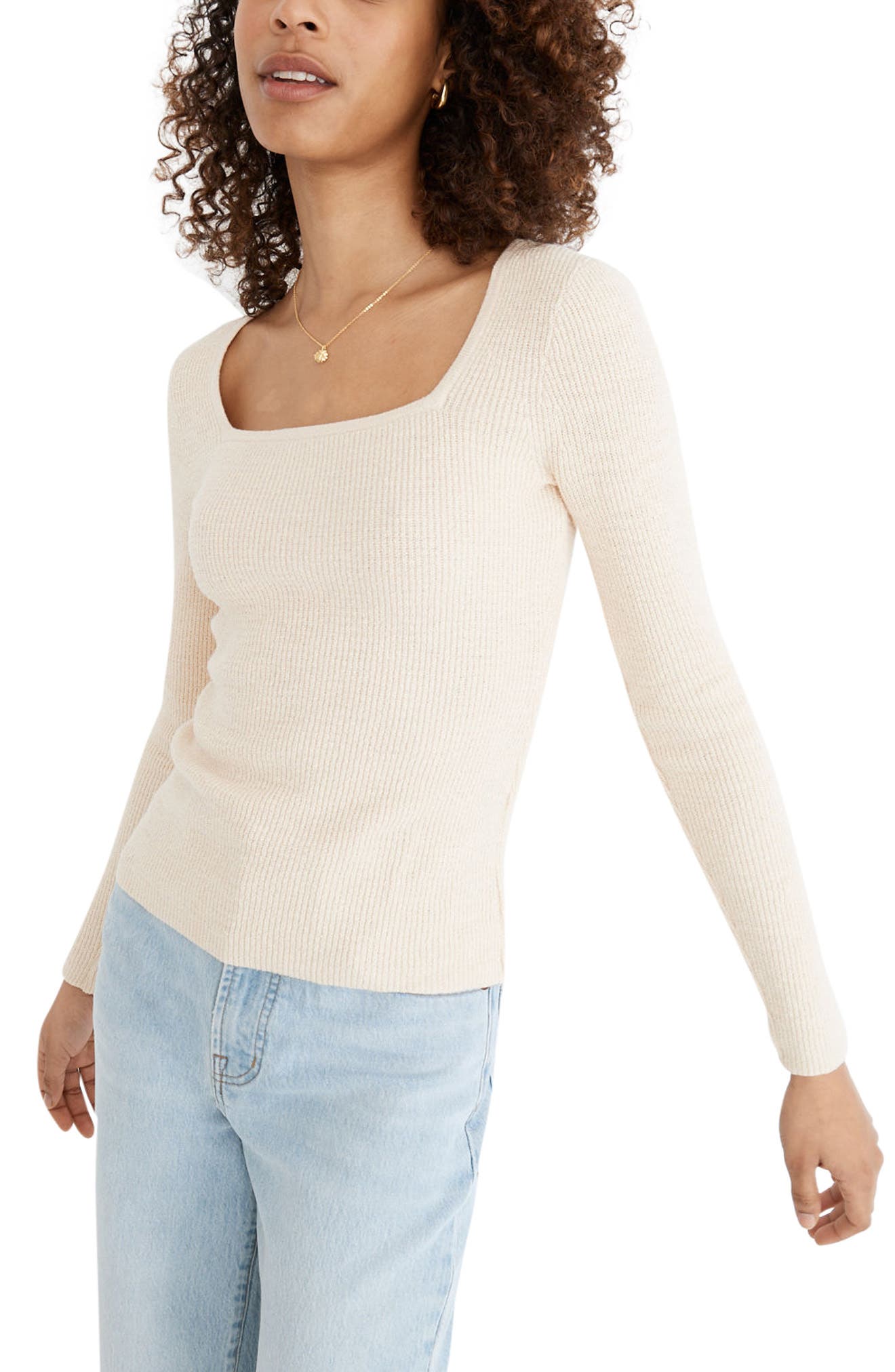 Three Dots Womens Brushed Sweater Off Shoulder Tight Short Shirt 